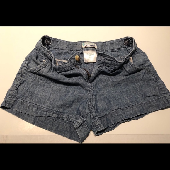 Old Navy Girls' Chambray Pull-On Shorts – Lightweight & Cute - Picture 4 of 5